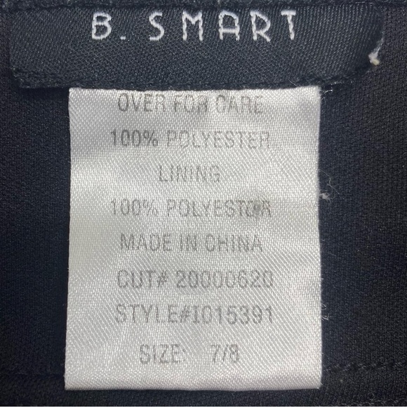 B. Smart Y2K Black and Pink Ruched Sundress Sleeveless Size 7/8 Knee Length - Picture 3 of 12